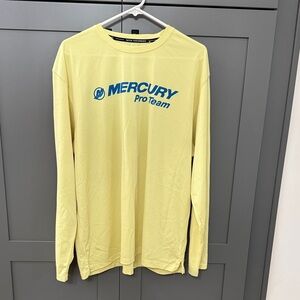 Native Performance-Men’s Sz XL Mercury Pro Team Yellow Long Sleeve Shirt